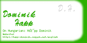 dominik happ business card